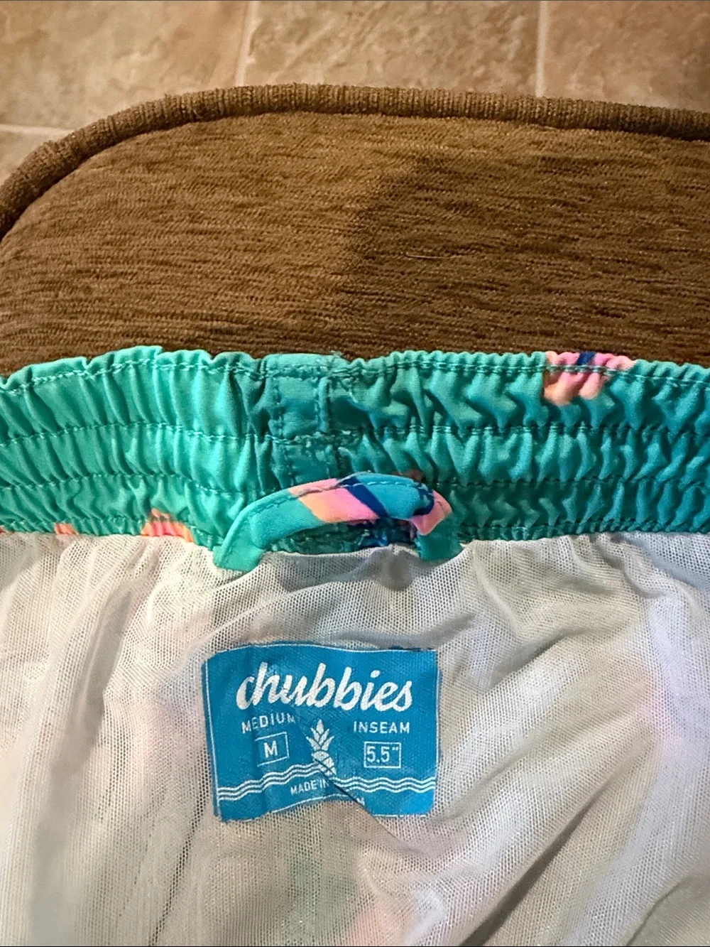 chubbies bright turquoise
